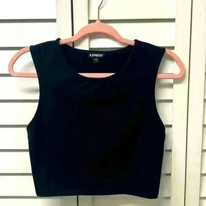 Express Fitted Tank Top Size Small Black